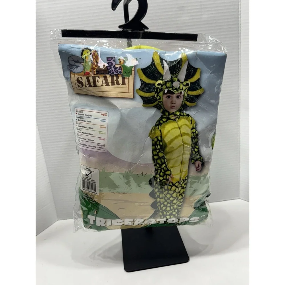 Rubie's Silly Safari Toddler Triceratops Costume 4-6 Small Halloween Dinosaur - Picture 1 of 7